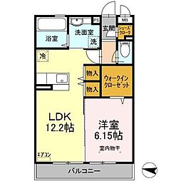 PARKHILLSMIYAKOH 1LDKの間取図画像