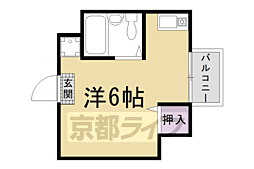 パンプキンハウス 2階ワンルームの間取り