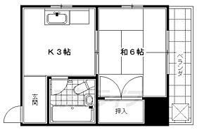 京都府京都市東山区今熊野宝蔵町（賃貸マンション1K・4階・18.92㎡） その2