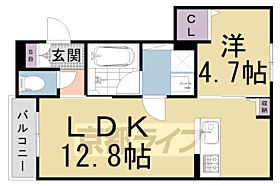 リガールメゾン円町 202 ｜ 京都府京都市中京区西ノ京北円町（賃貸マンション1LDK・2階・42.03㎡） その2