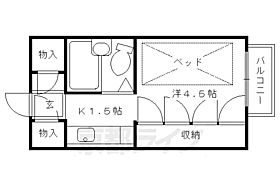 京都府京都市南区西九条東柳ノ内町（賃貸マンション1K・4階・15.00㎡） その2