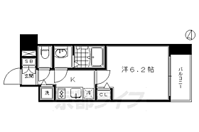 京都府京都市南区東九条河西町（賃貸マンション1K・4階・21.75㎡） その2