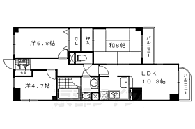 コスモトゥデイ 705 ｜ 京都府京都市上京区五番町（賃貸マンション3LDK・7階・61.59㎡） その2