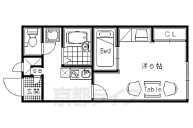 レオパレスアルモニ1番館 307 ｜ 京都府京都市右京区梅津罧原町（賃貸アパート1K・3階・23.18㎡） その2