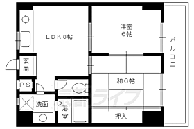 京都府京都市下京区風早町（賃貸マンション2LDK・3階・45.11㎡） その2