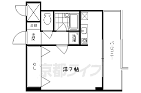 京都府京都市中京区壬生賀陽御所町（賃貸マンション1R・11階・25.40㎡） その2