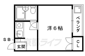 コーポ未麗等持院 2-D ｜ 京都府京都市北区等持院西町（賃貸アパート1K・2階・17.20㎡） その2