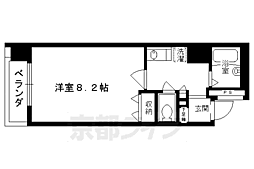 JR東海道・山陽本線 京都駅 徒歩2分の賃貸マンション 3階1Kの間取り