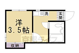 マンション松原 1Kの間取図画像