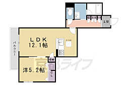 クオレール　はな 1階1LDKの間取り