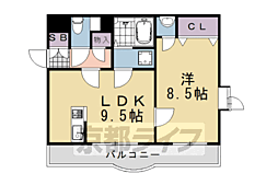 メゾン・ド・パイユ 4階1DKの間取り