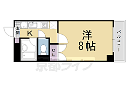 ＰＡＬＡＣＥ　ＦＩＲＳＴ　Ｑ 4階1Kの間取り