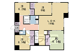 リージョン御池 4LDKの間取図画像