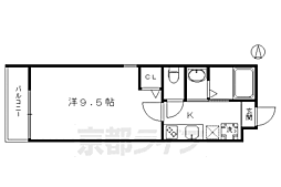 JR東海道・山陽本線 京都駅 徒歩12分の賃貸マンション 3階1Kの間取り