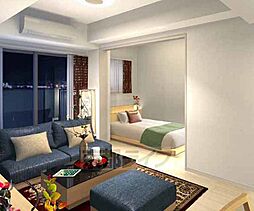 京都市営烏丸線 十条駅 徒歩3分の賃貸マンション 7階1LDKのリビング/ダイニング