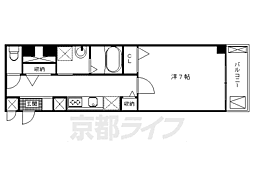 JR東海道・山陽本線 京都駅 徒歩10分の賃貸マンション 3階1Kの間取り
