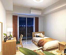 京都市営烏丸線 十条駅 徒歩3分の賃貸マンション 8階1Kのリビング/ダイニング