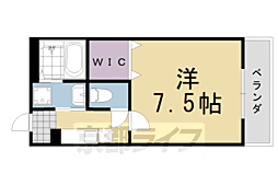 キララ藪下 3階1Kの間取り