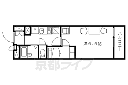 京阪本線 鳥羽街道駅 徒歩5分の賃貸アパート 1階1Kの間取り