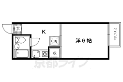 メゾン大戸 1階1Kの間取り