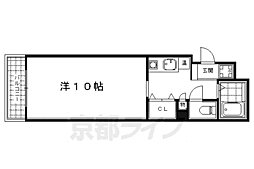 阪急京都本線 京都河原町駅 徒歩5分の賃貸マンション 5階1Kの間取り