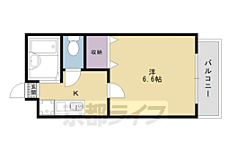 フラッツ7 1Kの間取図画像