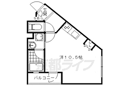 メゾンベール ワンルームの間取図画像