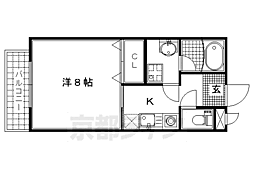 アルテミス藤森 1Kの間取図画像