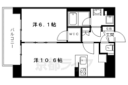プレサンス京大前 1LDKの間取図画像