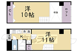 ホーユウコンフォルト西陣 2Kの間取図画像