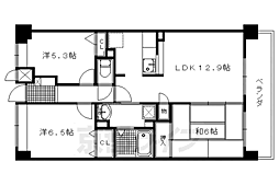 グランK's-ジオ 3LDKの間取図画像