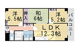 グランビュー嵐山 3LDKの間取図画像
