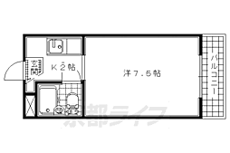 グラフィーネ向島 1Kの間取図画像