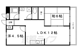 ビラキヨシ 2LDKの間取図画像