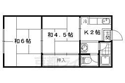 カーサ坂脇 2Kの間取図画像