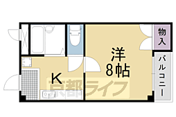 ラ・クール小野 1Kの間取図画像