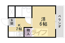 コープ四ノ宮 1Kの間取図画像