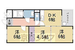 ハイツアザレア 3DKの間取図画像