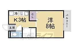 サンモール 1Kの間取図画像