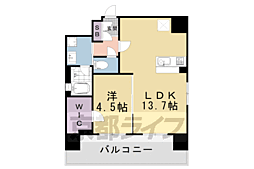 ベラジオ雅び京都河原町 1LDKの間取図画像