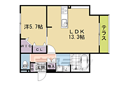 (仮称)京都市伏見区桃山羽柴長吉東町ヘーベルメゾン 1LDKの間取図画像
