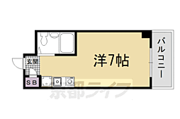 ラ・レジダンス・ド・四条 ワンルームの間取図画像