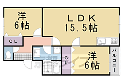 メゾン・ドゥ・トゥジュール 2LDKの間取図画像