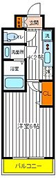 エステムコート立川ノースプレミア 1Kの間取図画像