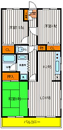 メゾンエビス 3LDKの間取図画像