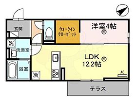 滋賀県大津市大江１丁目（賃貸アパート1LDK・1階・41.86㎡） その2