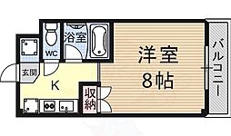 JR東海道・山陽本線 瀬田駅 徒歩29分の賃貸マンション 4階1Kの間取り