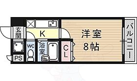 滋賀県大津市平津１丁目（賃貸マンション1K・4階・23.37㎡） その2