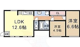 滋賀県大津市西の庄（賃貸アパート2LDK・2階・52.00㎡） その2