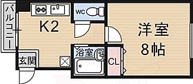 京都府京都市山科区東野北井ノ上町（賃貸マンション1K・4階・24.00㎡） その2